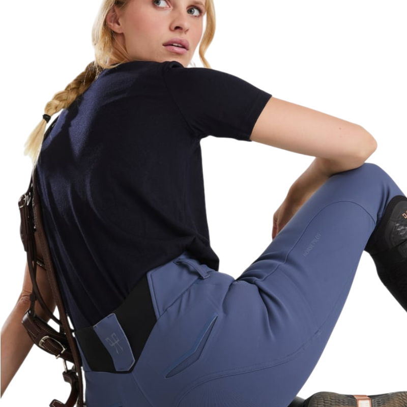 Horse Pilot - T-shirt manches courtes femme Merinos dark night | - Ohlala