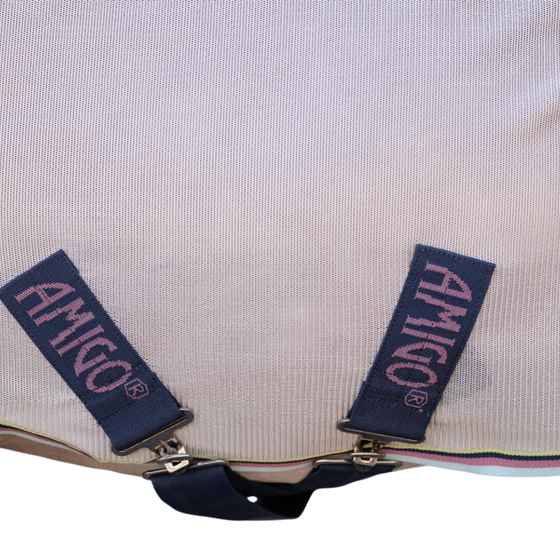 Horseware - Couverture anti-mouches Amigo Bug Rug Plus Petite argent/ lime/ marine/ rose/ bleu | - Ohlala