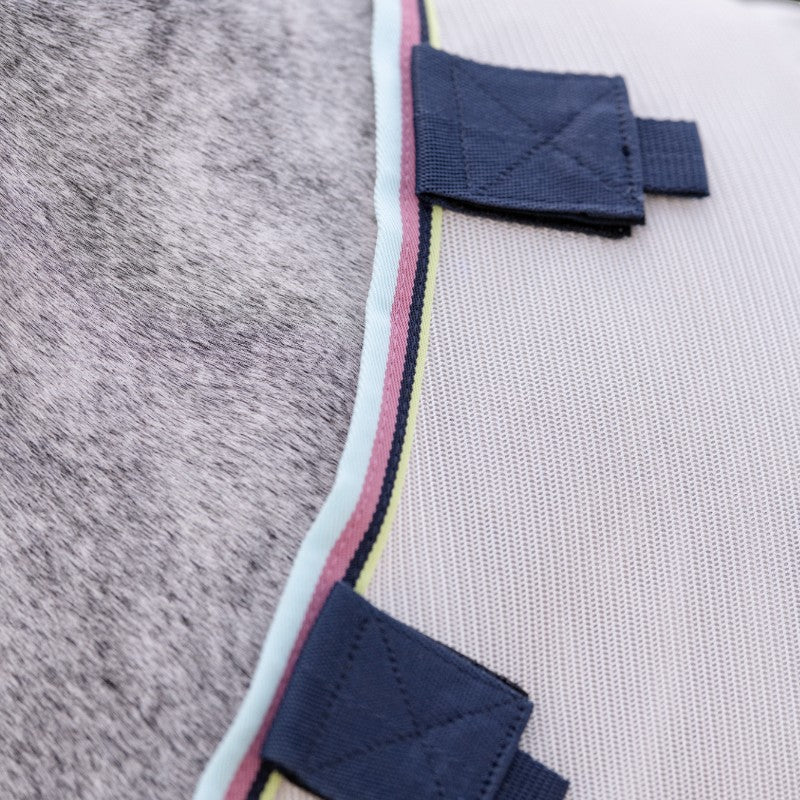 Horseware - Couverture anti-mouches Amigo Bug Rug Plus Pony argent/ lime/ marine/ rose/ bleu | - Ohlala