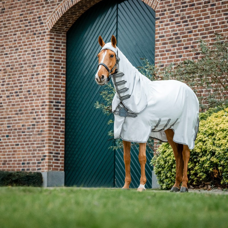 Horseware - Couverture d'extérieur Amigo Ripstop Hoody argent/ titanium grey/ argent | - Ohlala