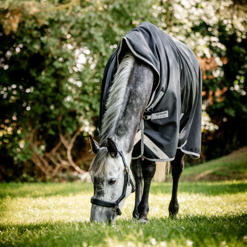 Horseware - Couverture d'extérieur Amigo Wug Turnout noir/ titanium grey/ argent 50g | - Ohlala