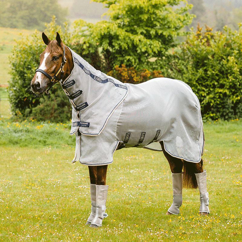 Horseware - Guêtres Rambo Tech-Fit Flyboot argent | - Ohlala