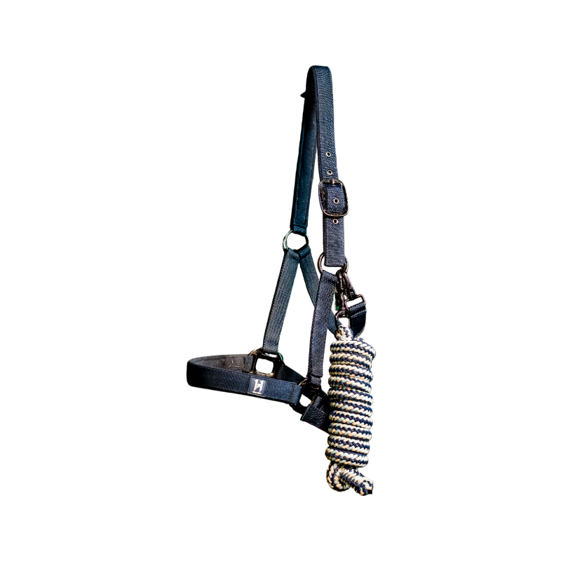 Horseware - Licol et longe Newmarket witney navy | - Ohlala