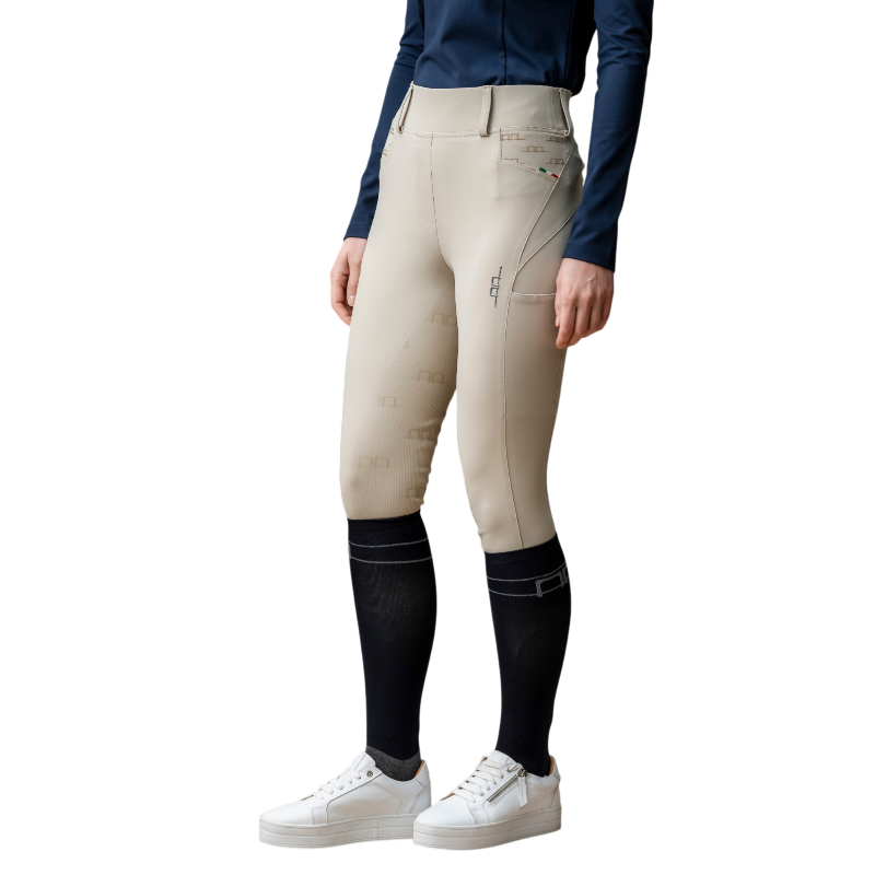 Horseware - Legging d'équitation femme Fina Brushed beige full grip | - Ohlala