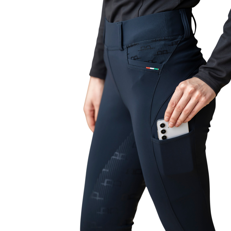 Horseware - Legging d'équitation femme Fina Brushed noir full grip | - Ohlala