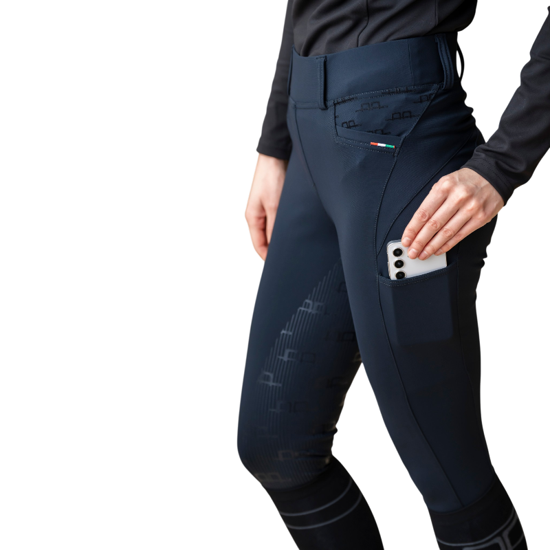 Horseware - Legging d'équitation femme Fina Brushed noir full grip | - Ohlala