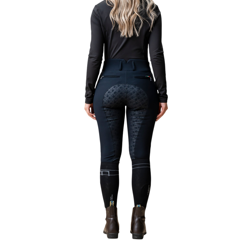 Horseware - Pantalon d'équitation femme Allora High Rise core black full grip | - Ohlala