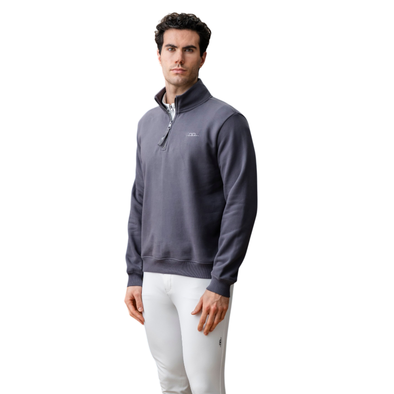 Horseware - Sweat à col zippé homme Gabriel charcoal | - Ohlala
