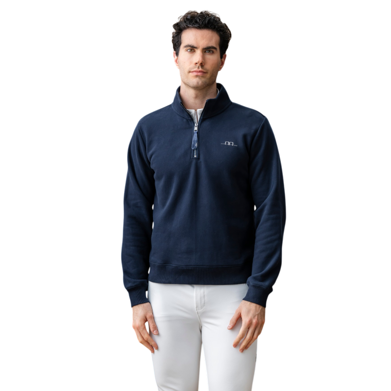 Horseware - Sweat à col zippé homme Gabriel marine | - Ohlala