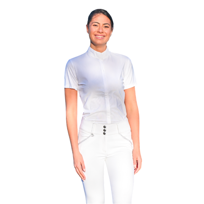 Jump'In - Chemise manches courtes femme Emma blanc | - Ohlala