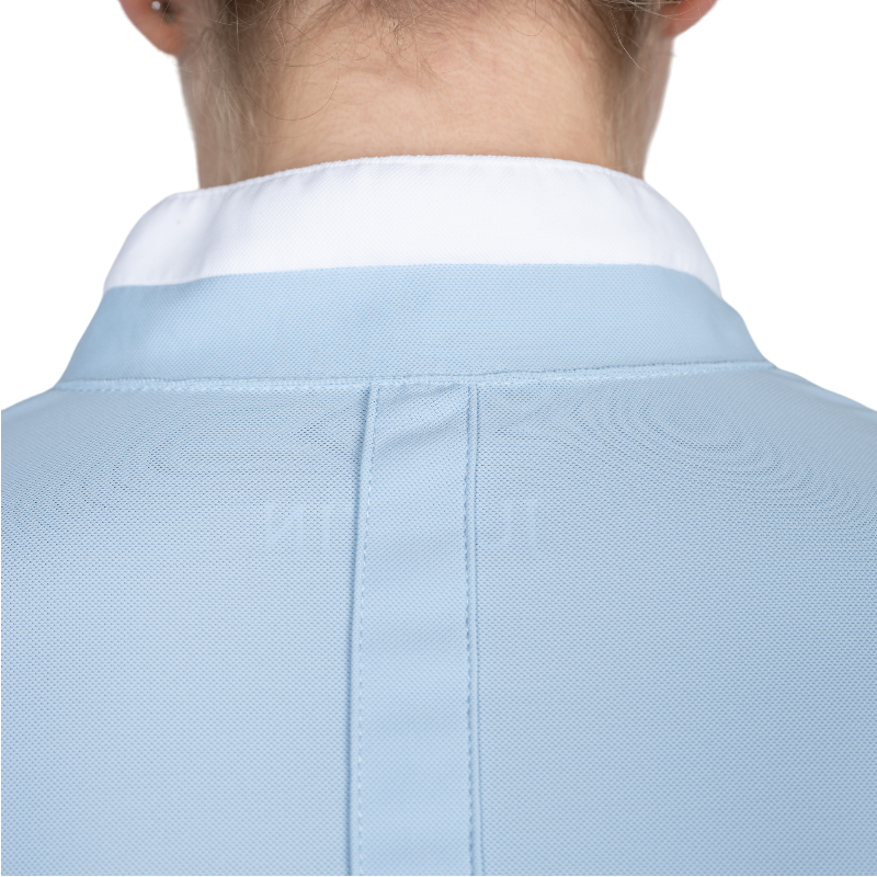 Jump'In - Chemise manches longues de concours femme Carla bleu ciel | - Ohlala
