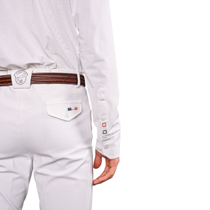 Jump'In - Chemise de concours manches longues homme Félix blanc | - Ohlala