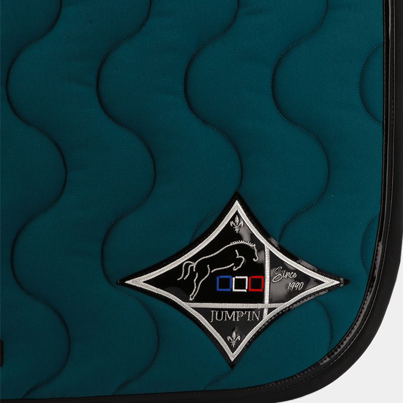 Jump'In - Tapis de selle bleu lagon/ noir/ noir | - Ohlala