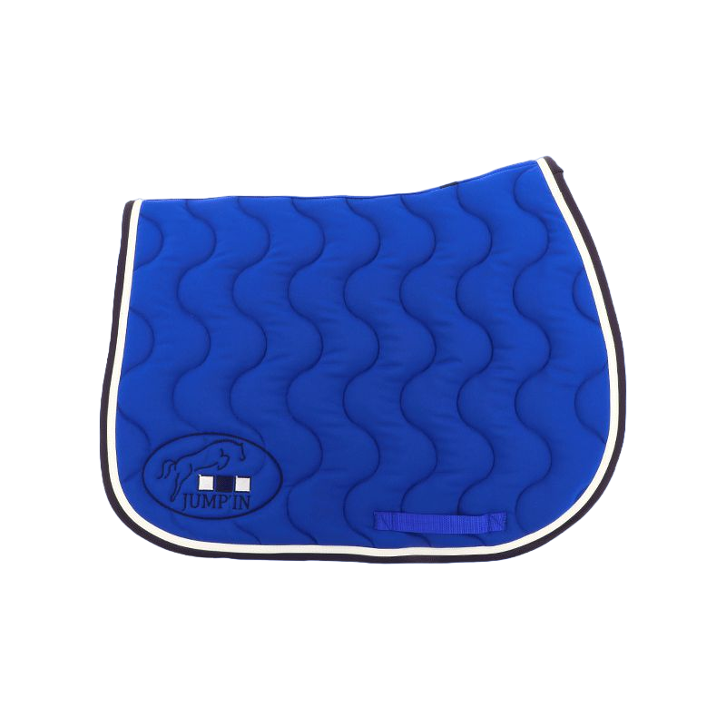 Jump'In - Tapis de selle bleu roi/ blanc/ marine | - Ohlala