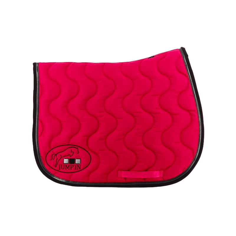 Jump'In - Tapis de selle fuschia/ gris/ noir | - Ohlala