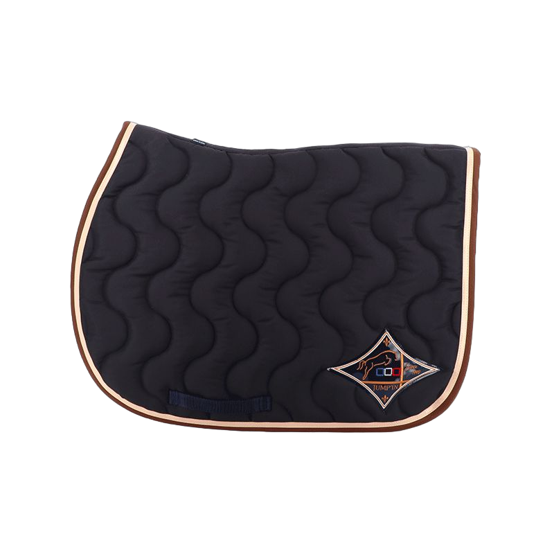 Jump'In - Tapis de selle marine/ champagne/ choco | - Ohlala