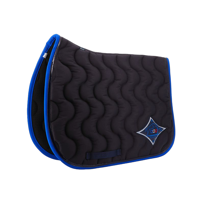 Jump'In - Tapis de selle marine/ marine/ bleu roi | - Ohlala