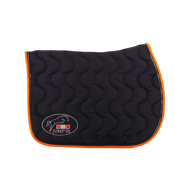 Jump'In - Tapis de selle marine/ marine/ orange | - Ohlala