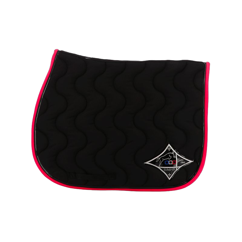 Jump'In - Tapis de selle noir/ noir/ fuschia | - Ohlala