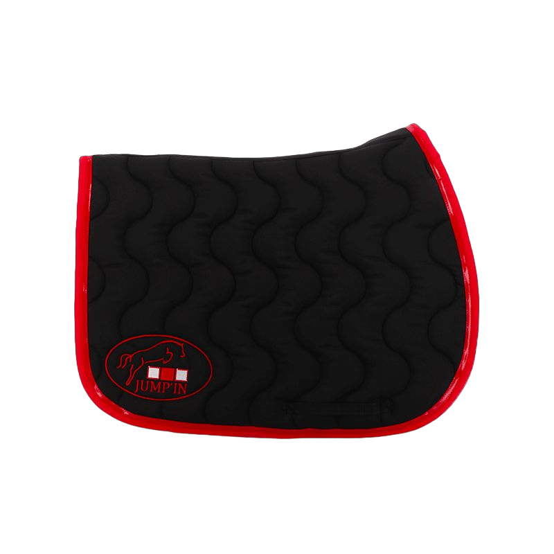 Jump'In - Tapis de selle noir/ rouge/ rouge | - Ohlala