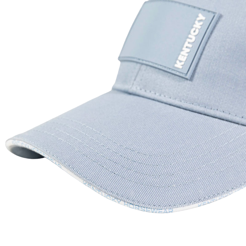 Kentucky Horsewear - Casquette Rubber logo bleu clair | - Ohlala