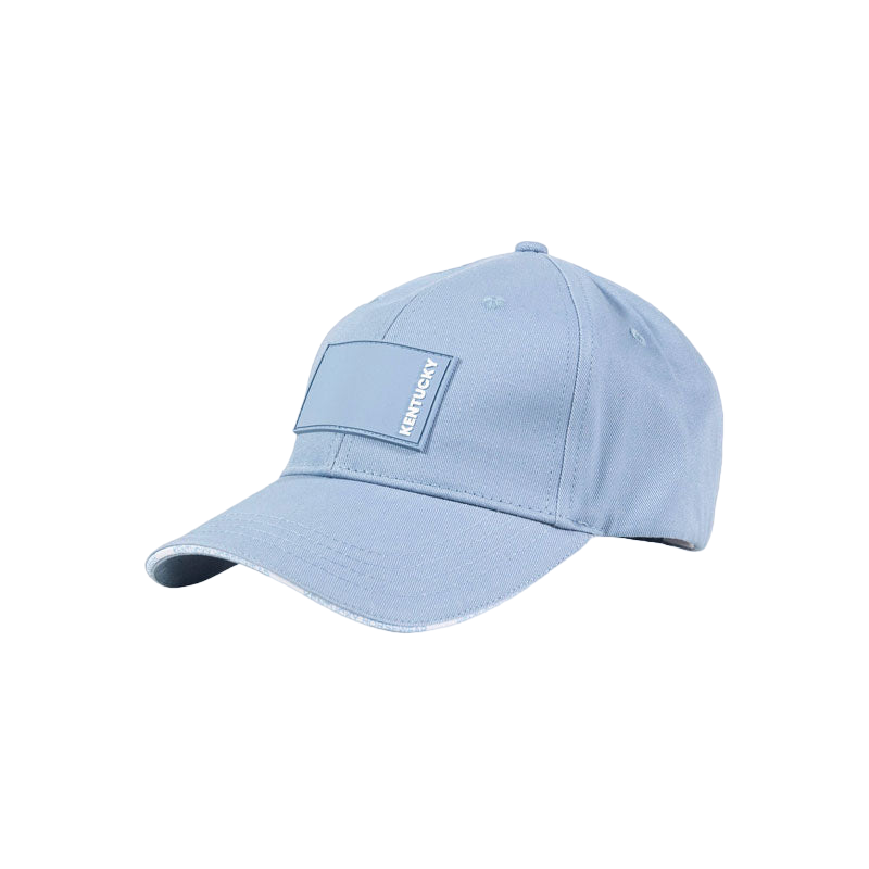 Kentucky Horsewear - Casquette Rubber logo bleu clair | - Ohlala