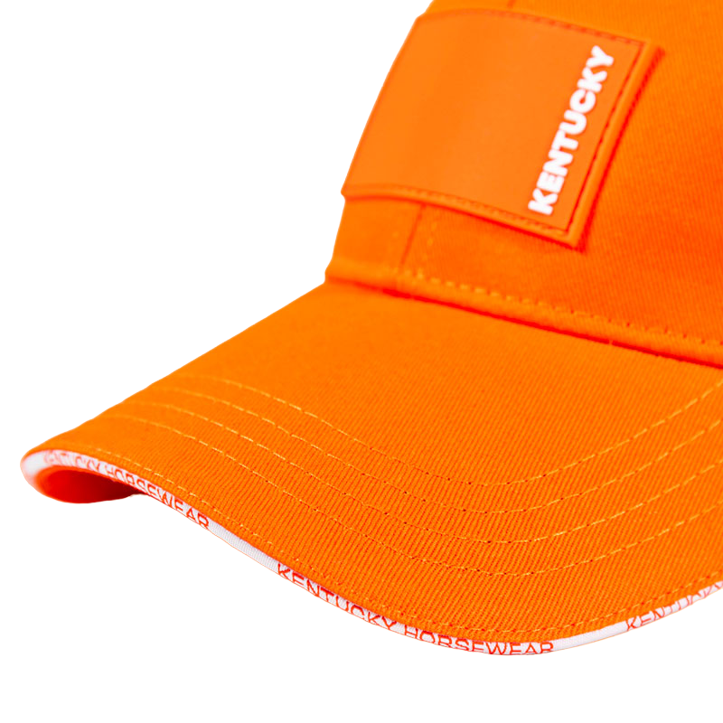 Kentucky Horsewear - Casquette Rubber logo orange | - Ohlala