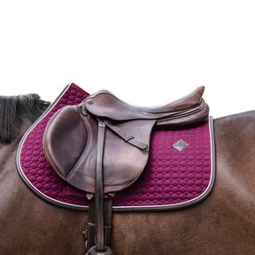 Kentucky Horsewear - Tapis de selle classic leather bordeaux | - Ohlala