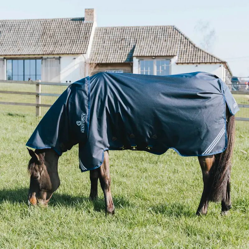 Kentucky Horsewear - Couverture d'extérieur Turnout Rug All Weather waterproof comfort marine 300g | - Ohlala