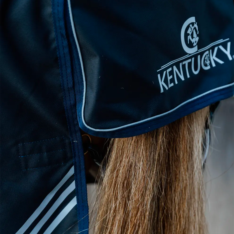 Kentucky Horsewear - Couverture d'extérieur Turnout Rug All Weather waterproof comfort marine 100g | - Ohlala