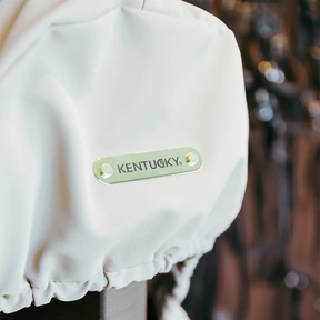 Kentucky Horsewear - Housse de selle cso/ mixte avec plaque en or beige | - Ohlala