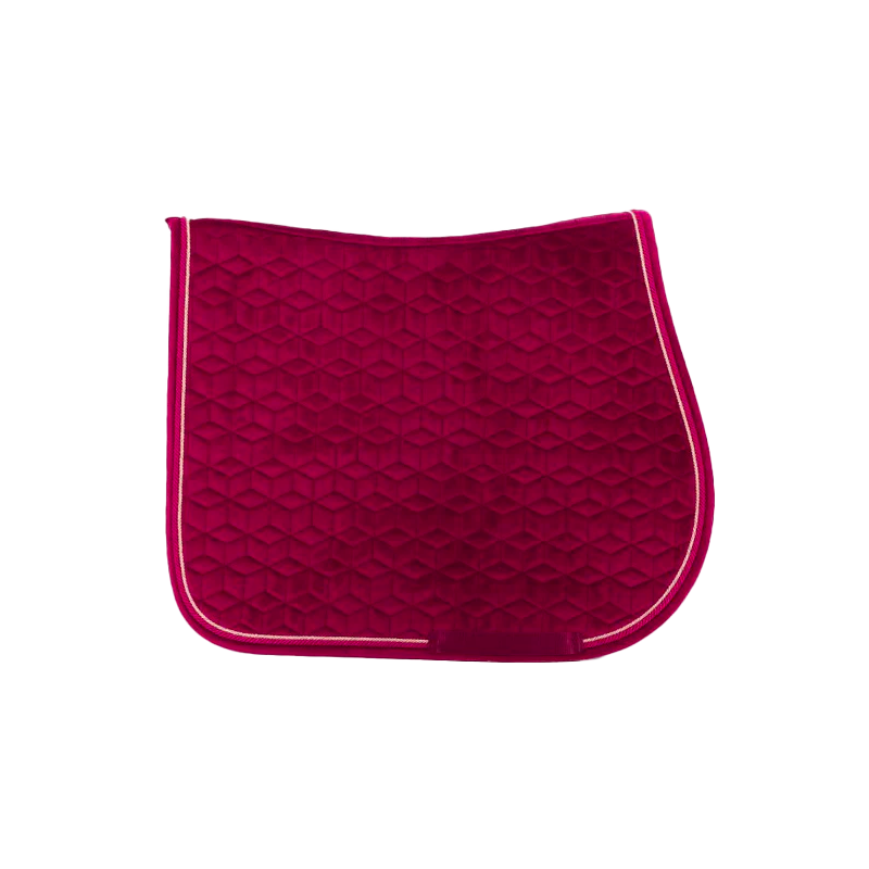 Kentucky Horsewear - Tapis de selle Velvet jumping Fuchsia | - Ohlala