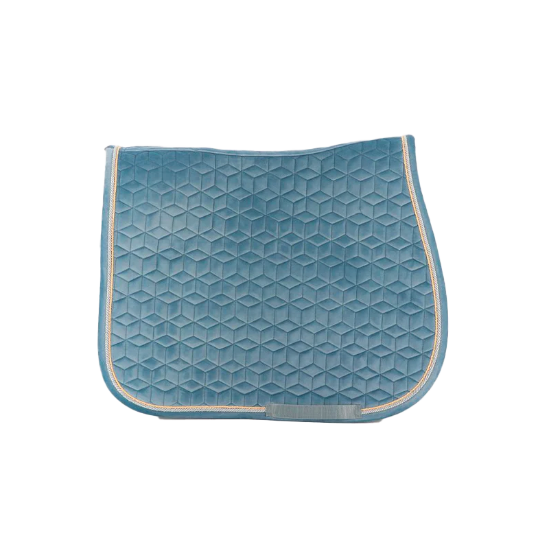 Kentucky Horsewear - Tapis de selle Velvet Jumping Bleu Ciel | - Ohlala