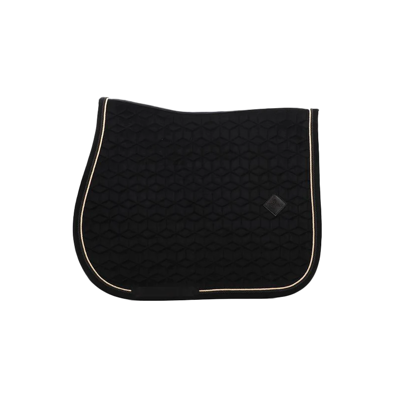 Kentucky Horsewear - Tapis de selle Basic Velvet jumping noir | - Ohlala