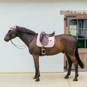 Kentucky Horsewear - Tapis de dressage Plaited Cord rose pâle | - Ohlala