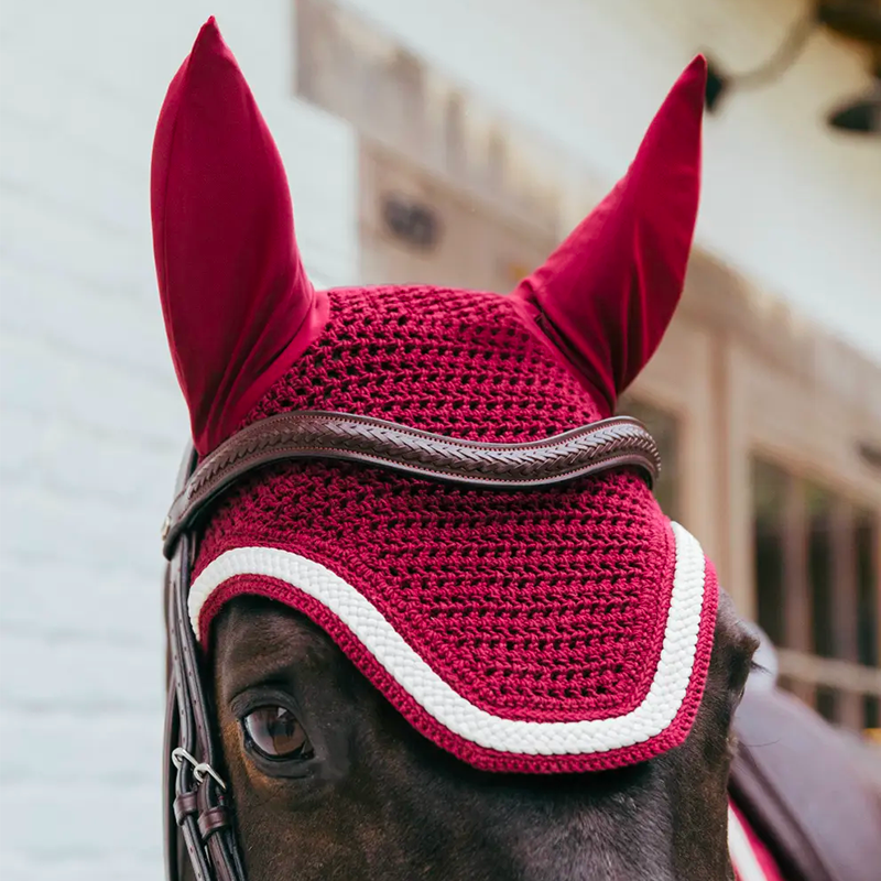 Kentucky Horsewear - Bonnet pour chevaux Wellington Plaited Cord bordeaux | - Ohlala