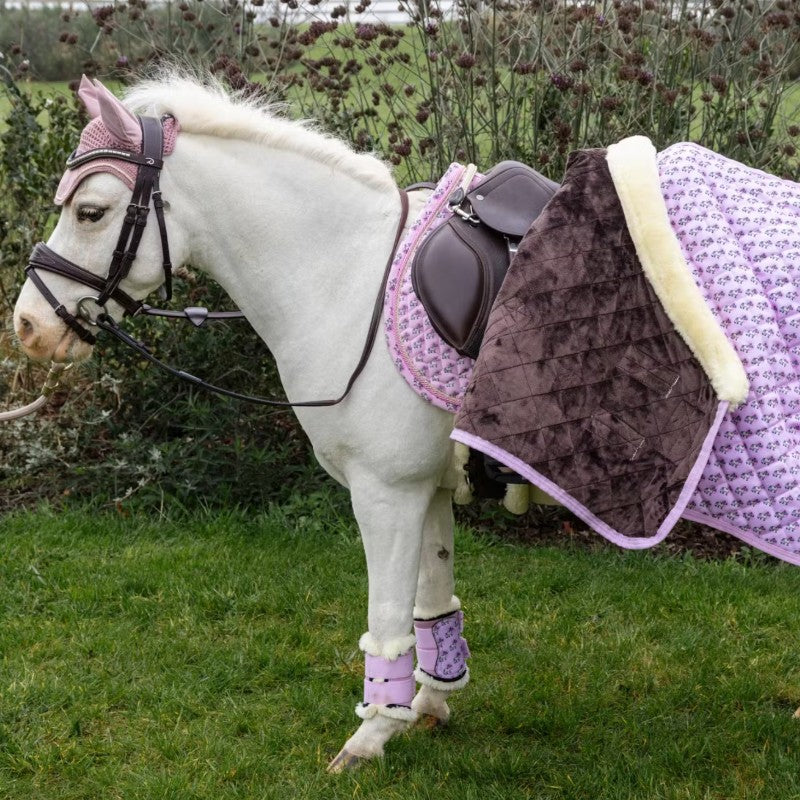 Kentucky Horsewear - Guêtres mouton antérieurs Sammy Collection vieux rose | - Ohlala