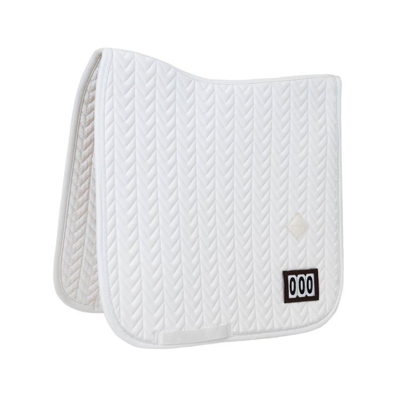 Kentucky Horsewear - Tapis de dressage Fishbone Compétition 2 numéros blanc | - Ohlala