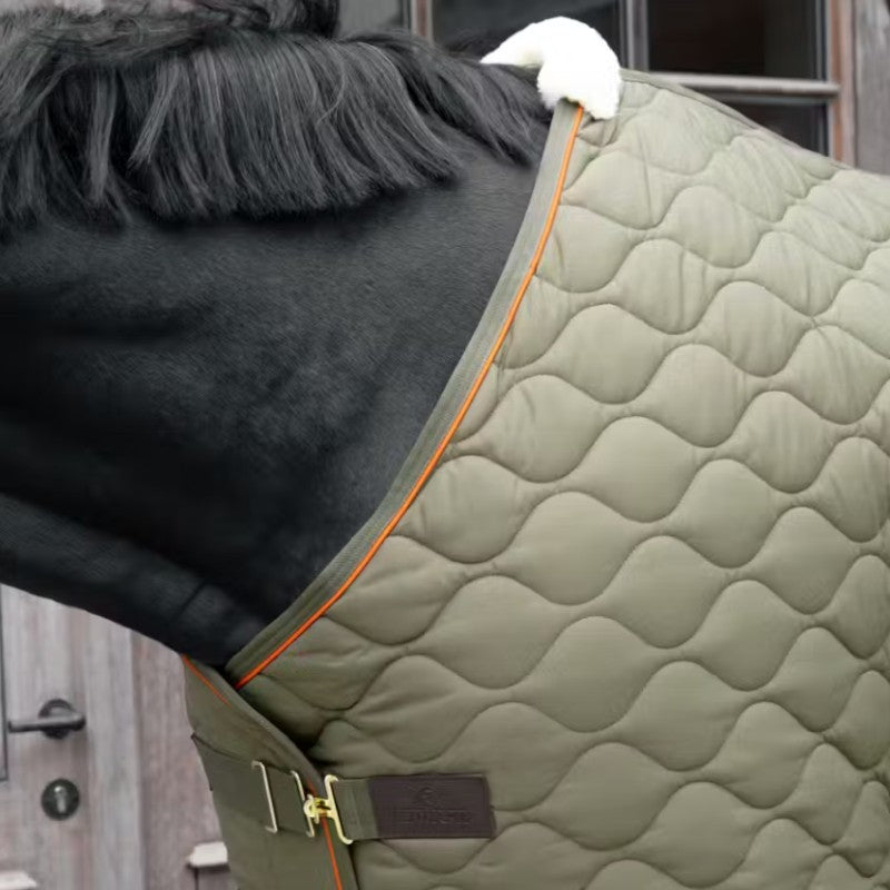 Kentucky Horsewear - Couverture d'écurie Wave vert foncé 160g | - Ohlala