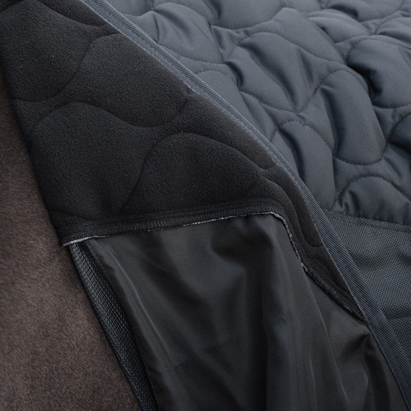 Kentucky Horsewear - Couverture polaire Transport Combo Cooler Fleece noir | - Ohlala