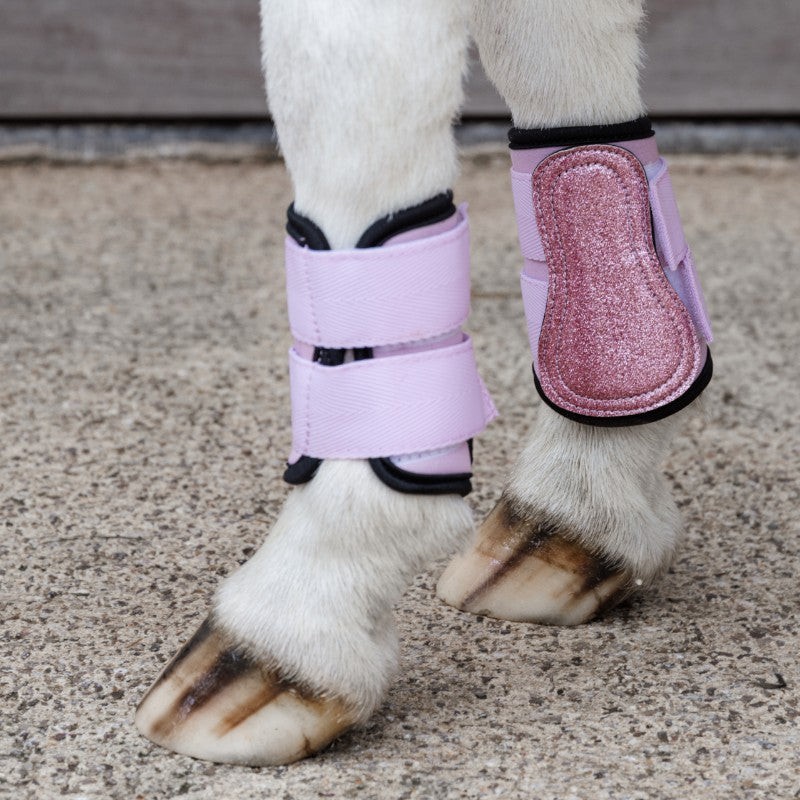 Kentucky Horsewear - Guêtres antérieurs paillette Sammy Collection vieux rose | - Ohlala