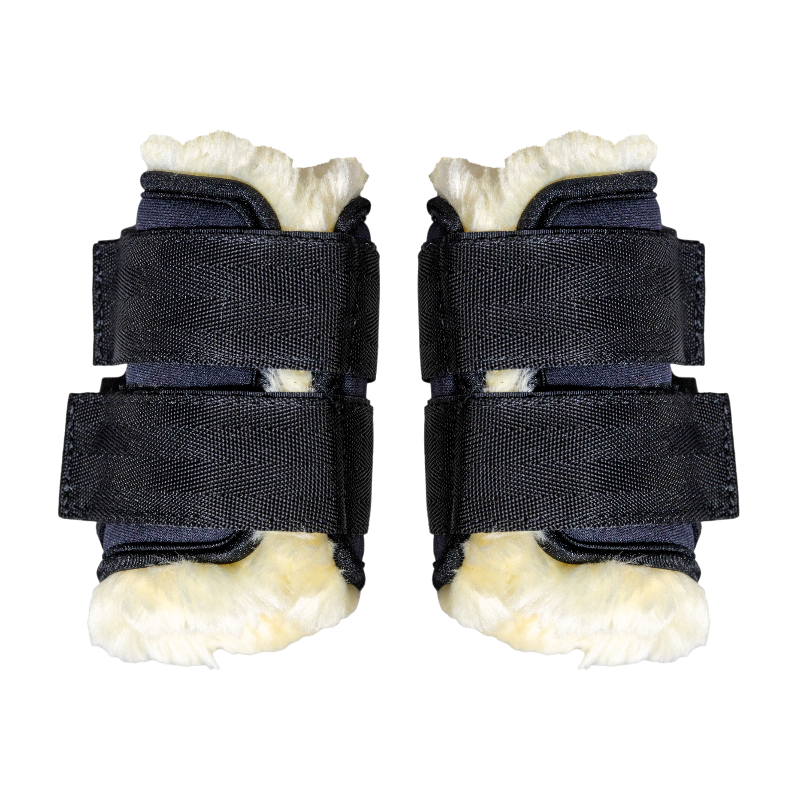 Kentucky Horsewear - Guêtres mouton antérieurs motif cheval Sammy Collection noir | - Ohlala