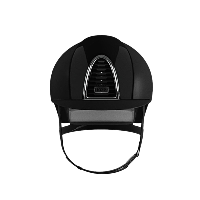 KEP - Casque d'équitation Cromo 2.0 shine noir matt visière standard | - Ohlala