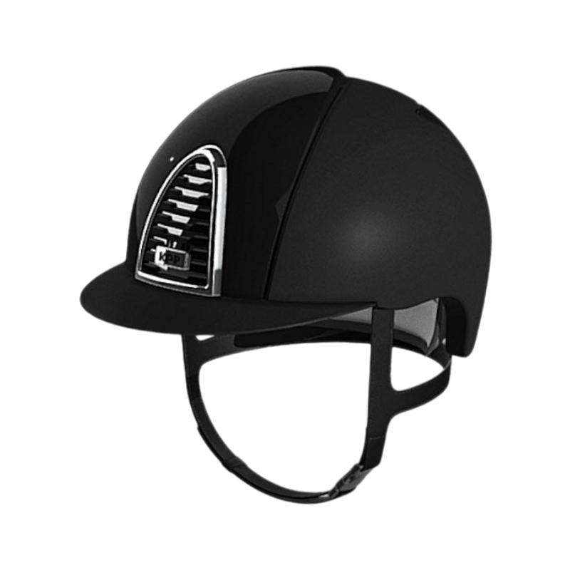 KEP - Casque d'équitation Cromo 2.0 shine noir matt visière standard