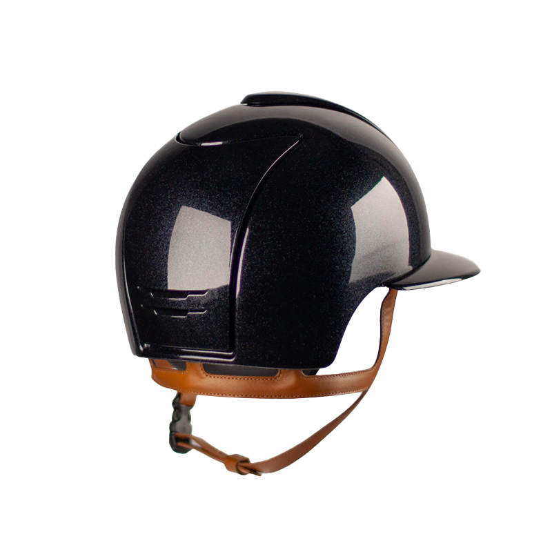 KEP - Casque d'équitation Cromo 2.0 Diamond black polo jugulaire beige | - Ohlala