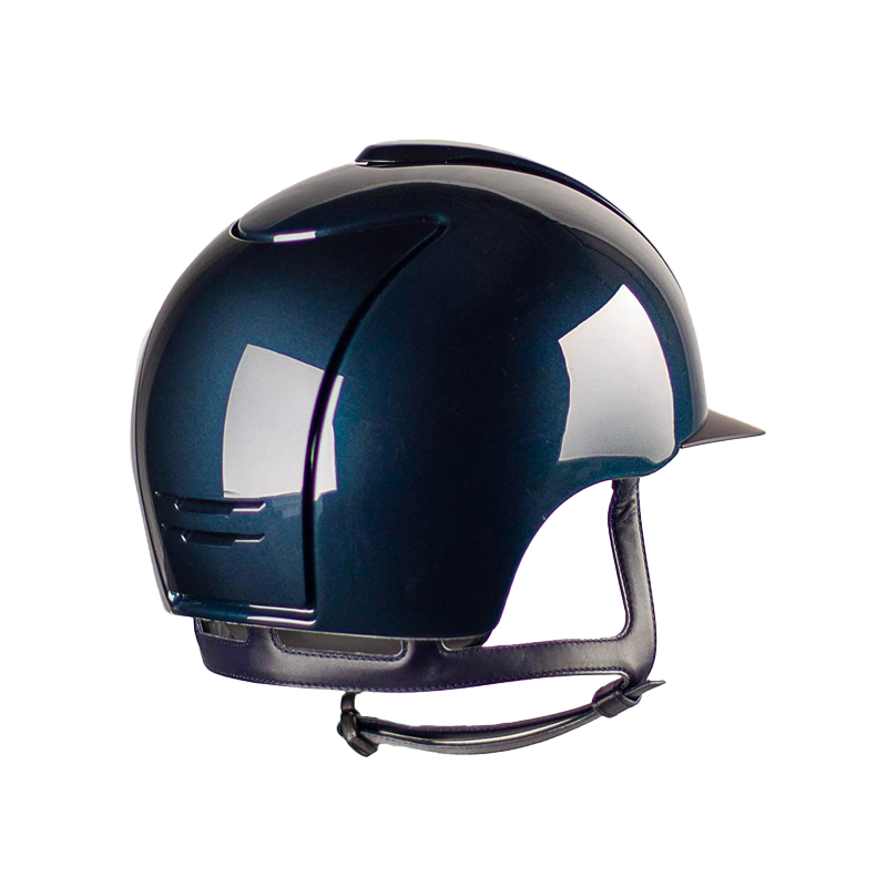 KEP - Casque d'équitation Cromo 2.0 Shine blue visière standard | - Ohlala