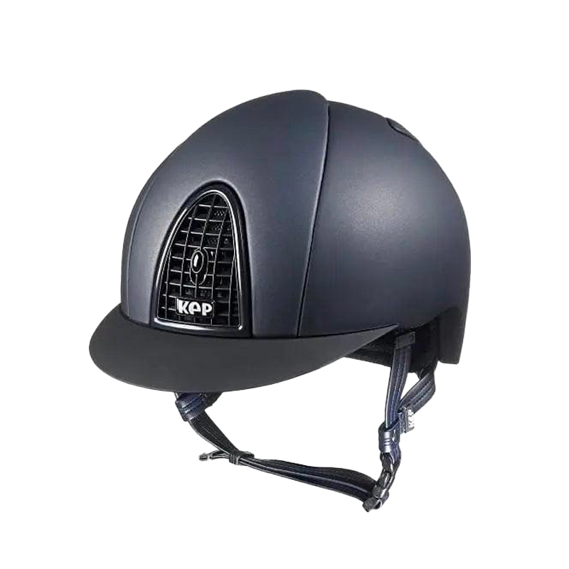 KEP - Casque d'équitation Cromo Textile marine visière standard | - Ohlala