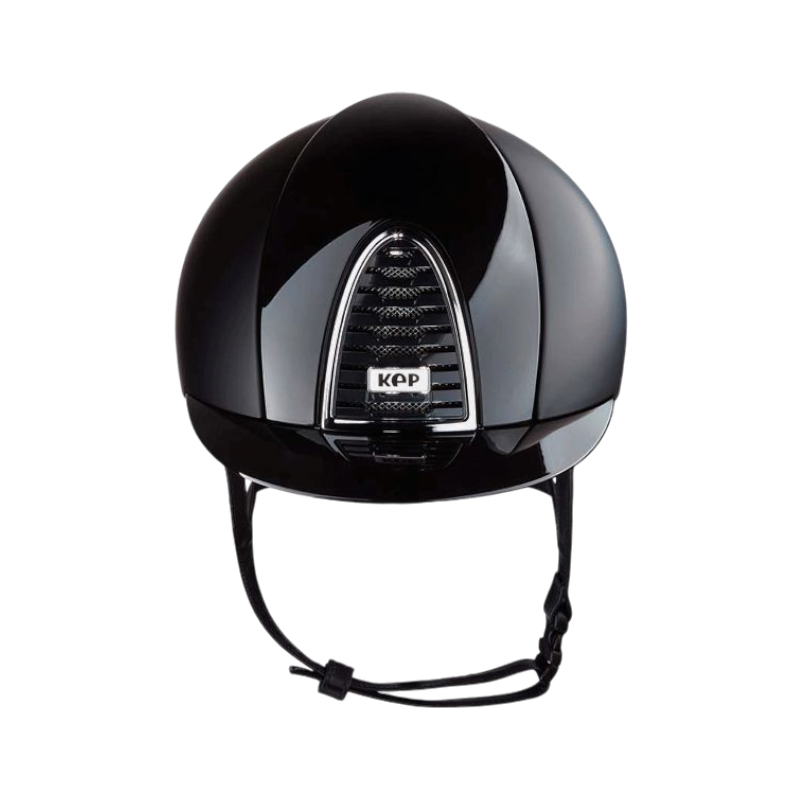 KEP - Casque d'équitation Cromo 2.0 Textile/ Polish black visière standard | - Ohlala