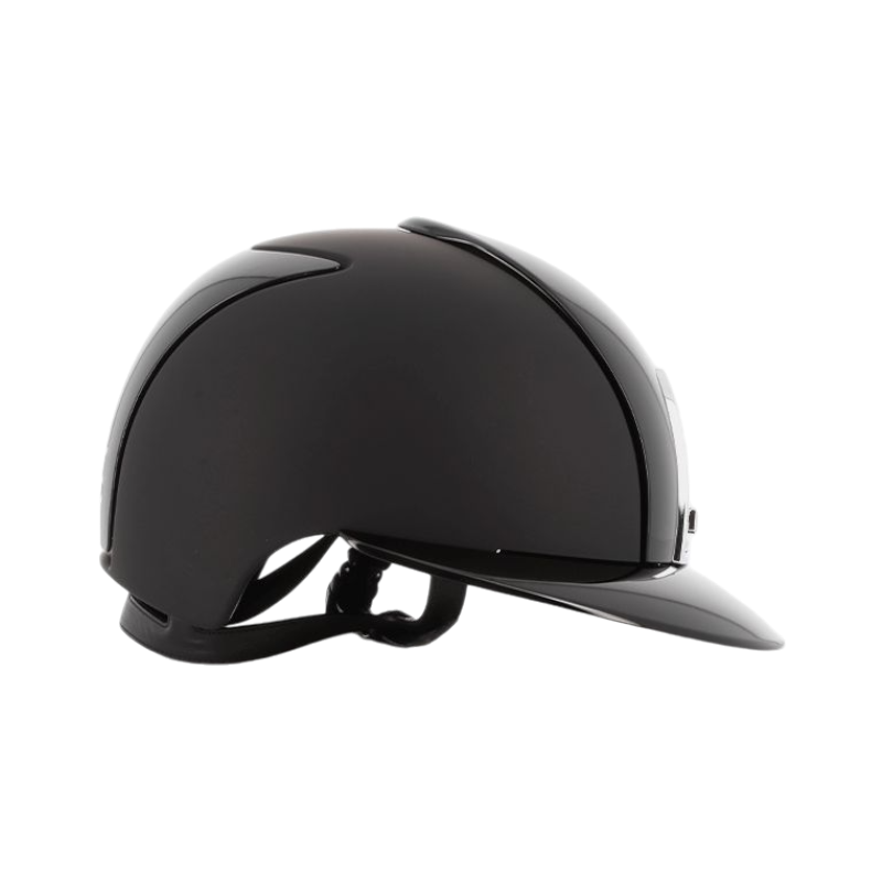 KEP - Casque d'équitation Cromo 2.0 Textile/ Polish noir visière polo | - Ohlala