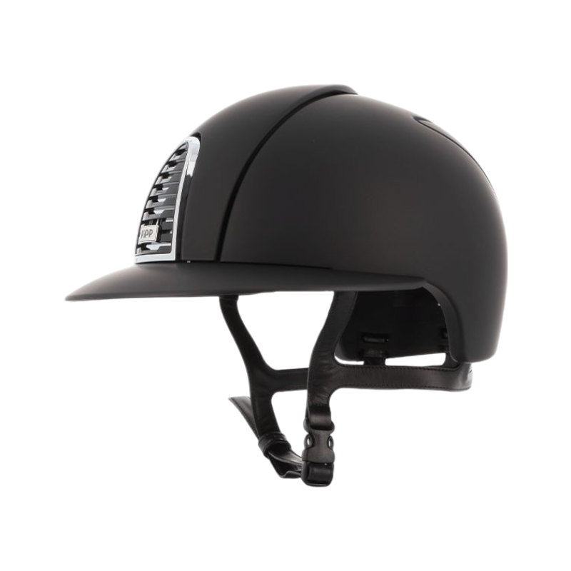 KEP - Casque d'équitation Cromo 2.0 Textile noir visière polo | - Ohlala